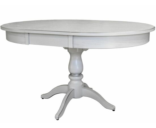 Стол обеденный Моро 04 раздвижной белый/серебро 100/140*100, изображение 2 | Интернет магазин мебели и декора LifeDekor