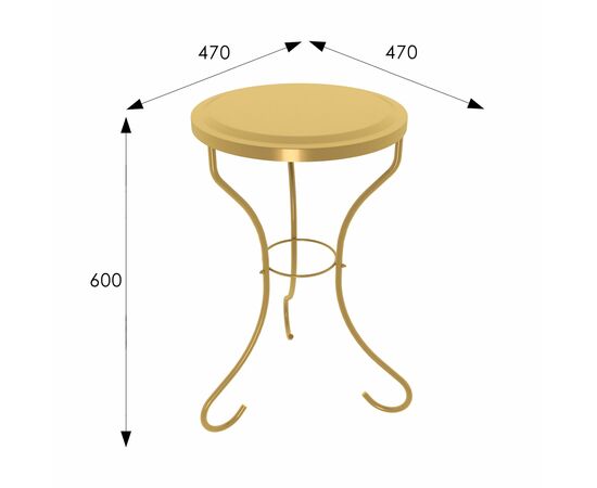 Столик журнальный SHT-CT10 золото, изображение 4 | Интернет магазин мебели и декора LifeDekor