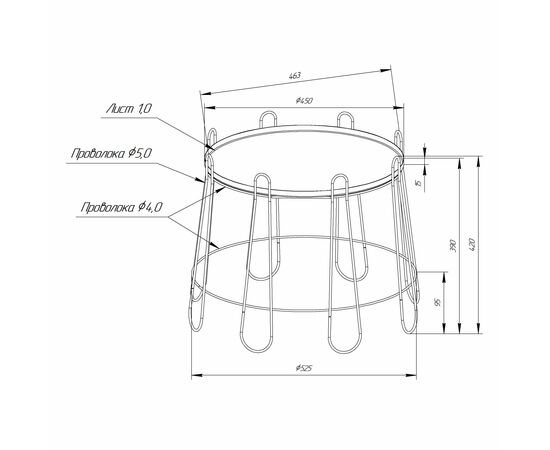 Столик кофейный SHT-CT6-2 белый муар, изображение 3 | Интернет магазин мебели и декора LifeDekor