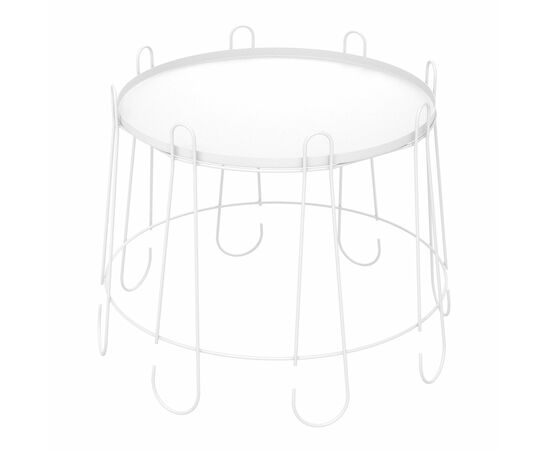 Столик кофейный SHT-CT6-2 белый муар | Интернет магазин мебели и декора LifeDekor