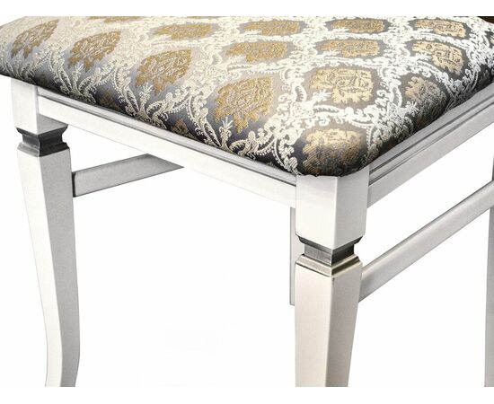 Стул Бонита белый/серебро, Маркус серебро, изображение 3 | Интернет магазин мебели и декора LifeDekor