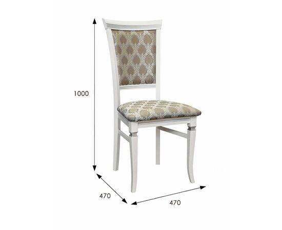 Стул Бонита белый/серебро, Маркус серебро, изображение 4 | Интернет магазин мебели и декора LifeDekor