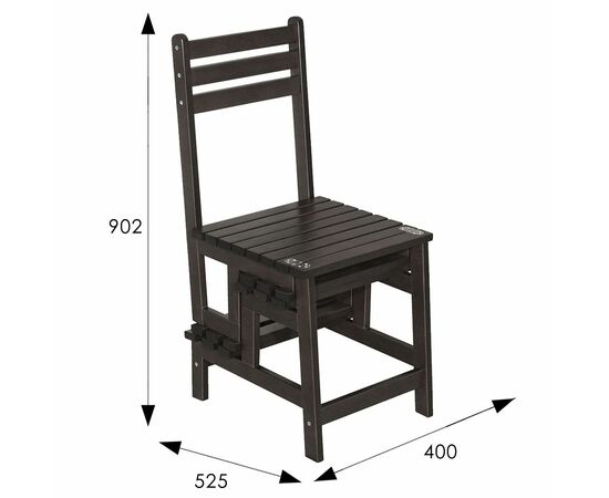 Стул-стремянка Массив венге, изображение 6 | Интернет магазин мебели и декора LifeDekor