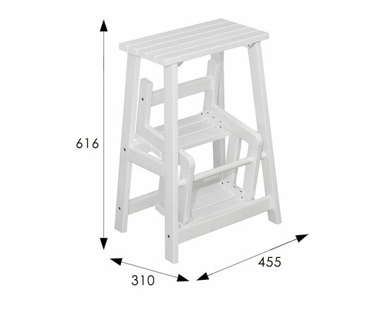 Табурет- стремянка снег, изображение 5 | Интернет магазин мебели и декора LifeDekor