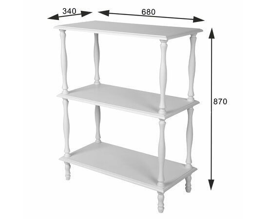 Этажерка П 9 белый, изображение 4 | Интернет магазин мебели и декора LifeDekor