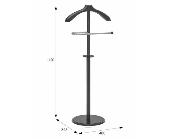 Вешалка костюмная В 25Н венге, изображение 10 | Интернет магазин мебели и декора LifeDekor