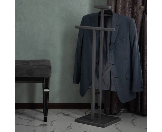 Вешалка костюмная ГАЛАНТ 340 черный/ серый графит, изображение 10 | Интернет магазин мебели и декора LifeDekor