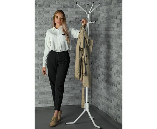 Вешалка напольная Пико 3 белый, изображение 13 | Интернет магазин мебели и декора LifeDekor