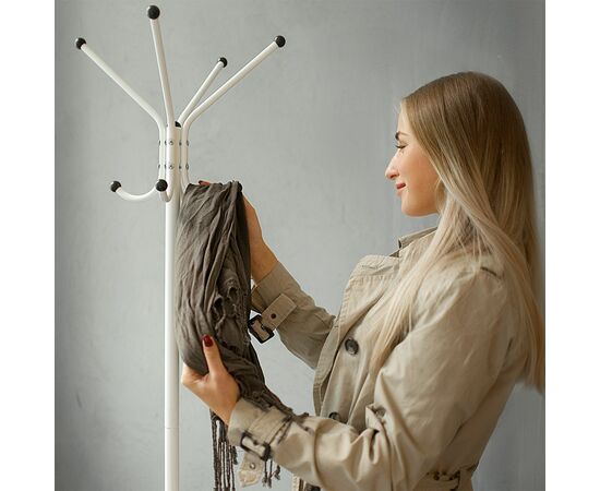 Вешалка напольная Пико 3 белый, изображение 14 | Интернет магазин мебели и декора LifeDekor
