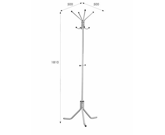 Вешалка напольная Пико 3 белый, изображение 11 | Интернет магазин мебели и декора LifeDekor