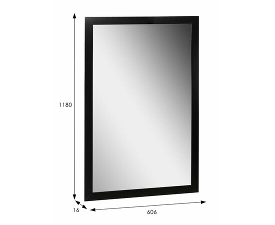Зеркало настенное BeautyStyle 11 черный 118 см х 60,6 см, изображение 4 | Интернет магазин мебели и декора LifeDekor