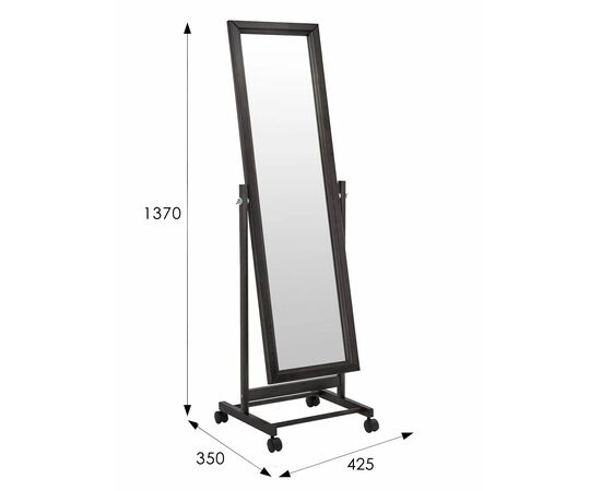 Зеркало напольное В 27Н венге 137 см х 42,5 см, изображение 7 | Интернет магазин мебели и декора LifeDekor