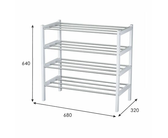 Комплект обувниц Атлас белый (2 шт), изображение 5 | Интернет магазин мебели и декора LifeDekor