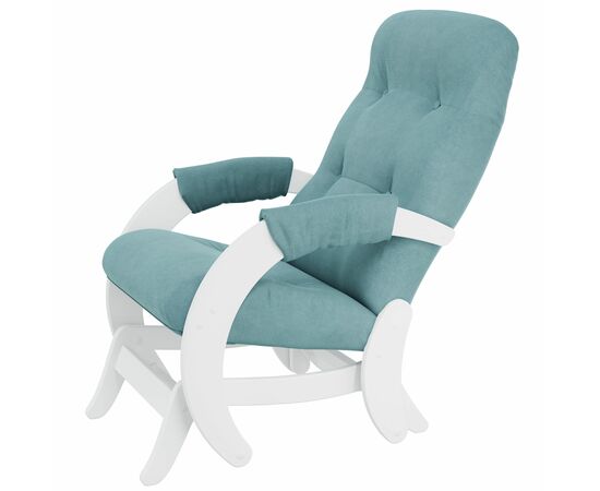 Кресло-маятник Модель 68 Ткань ультра минт, каркас молочный дуб | Интернет магазин мебели и декора LifeDekor