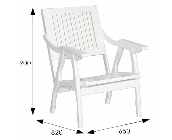 Кресло Массив решетка, каркас снег, изображение 6 | Интернет магазин мебели и декора LifeDekor