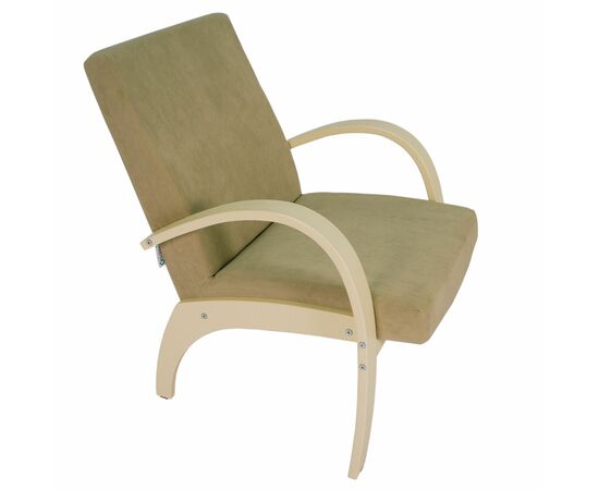 Кресло для отдыха Денди шпон, Ткань ультра санд, каркас дуб шампань шпон, изображение 4 | Интернет магазин мебели и декора LifeDekor