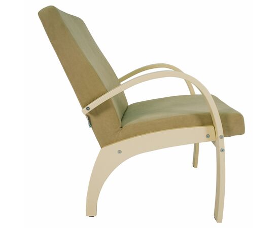 Кресло для отдыха Денди шпон, Ткань ультра санд, каркас дуб шампань шпон, изображение 5 | Интернет магазин мебели и декора LifeDekor