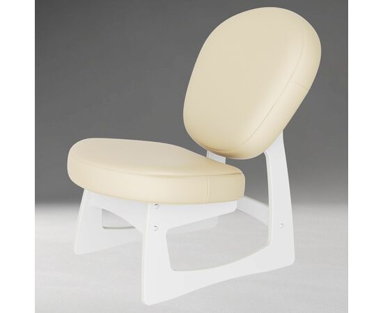 Кресло для отдыха Смарт G Силуэт экокожа Ева 2, каркас молочный дуб, изображение 2 | Интернет магазин мебели и декора LifeDekor