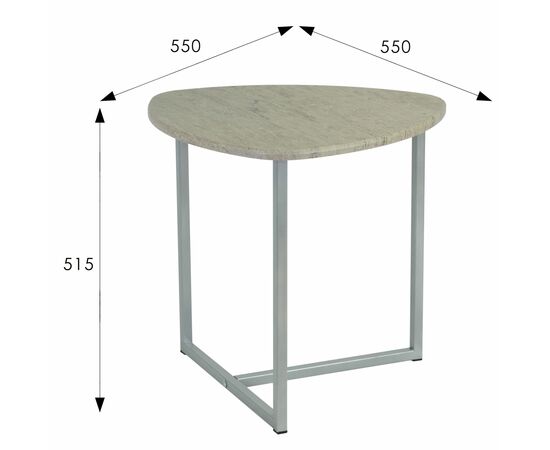 Стол журнальный BeautyStyle 11 серый шпат/металл, изображение 8 | Интернет магазин мебели и декора LifeDekor