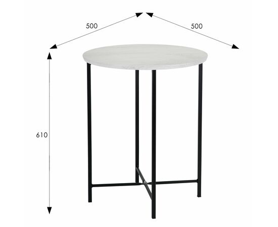 Стол журнальный BeautyStyle 16 дуб дымчатый/черный, изображение 8 | Интернет магазин мебели и декора LifeDekor