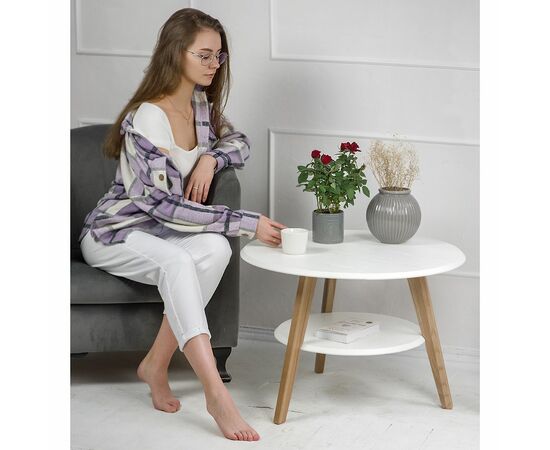 Стол журнальный BeautyStyle 17 белый/бук, изображение 16 | Интернет магазин мебели и декора LifeDekor