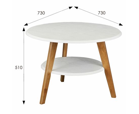 Стол журнальный BeautyStyle 17 белый/бук, изображение 8 | Интернет магазин мебели и декора LifeDekor