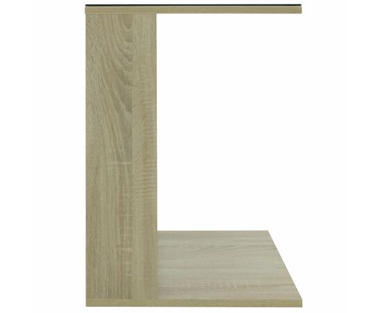 Стол журнальный BeautyStyle 3 сонома/стекло черное, изображение 3 | Интернет магазин мебели и декора LifeDekor