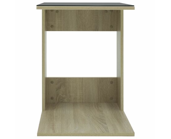 Стол журнальный BeautyStyle 3 сонома/стекло черное, изображение 4 | Интернет магазин мебели и декора LifeDekor