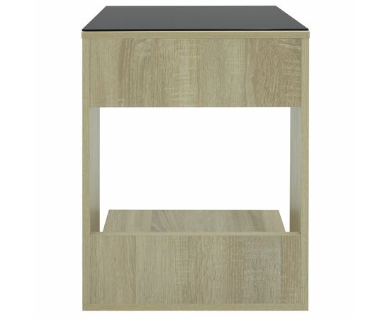 Стол журнальный BeautyStyle 3 сонома/стекло черное, изображение 5 | Интернет магазин мебели и декора LifeDekor