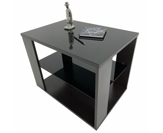 Стол журнальный BeautyStyle 5 венге/стекло черное, изображение 5 | Интернет магазин мебели и декора LifeDekor