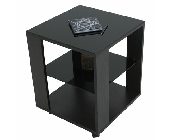 Стол журнальный BeautyStyle 6 венге/стекло черное, изображение 7 | Интернет магазин мебели и декора LifeDekor