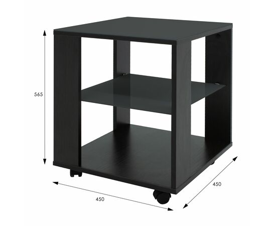 Стол журнальный BeautyStyle 6 венге/стекло черное, изображение 8 | Интернет магазин мебели и декора LifeDekor