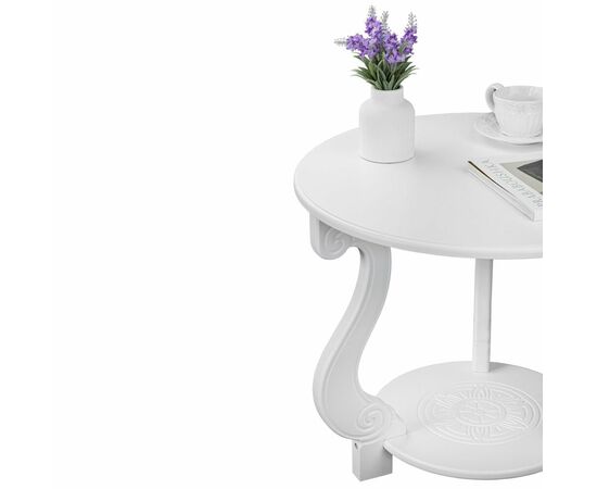 Стол журнальный Грация (М) ЛАЙТ белый, изображение 5 | Интернет магазин мебели и декора LifeDekor