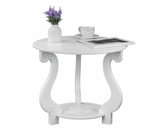 Стол журнальный Грация (М) ЛАЙТ белый, изображение 8 | Интернет магазин мебели и декора LifeDekor