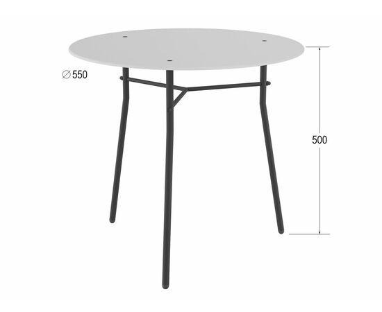 Стол журнальный Ники белый/чёрный, изображение 2 | Интернет магазин мебели и декора LifeDekor