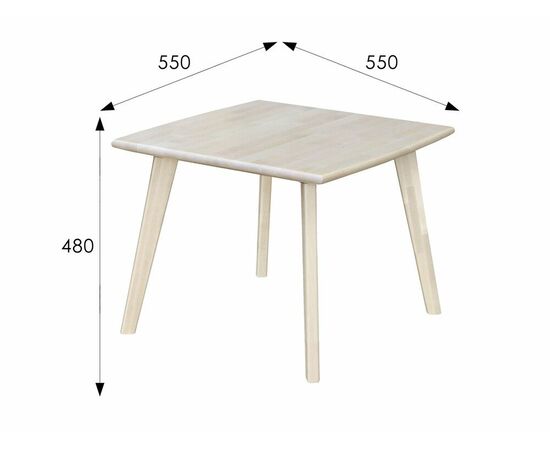 Стол журнальный Ретро квадратный лак, изображение 3 | Интернет магазин мебели и декора LifeDekor