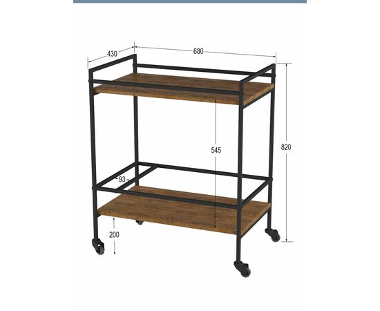 Стол сервировочный Спич дуб американский, изображение 2 | Интернет магазин мебели и декора LifeDekor