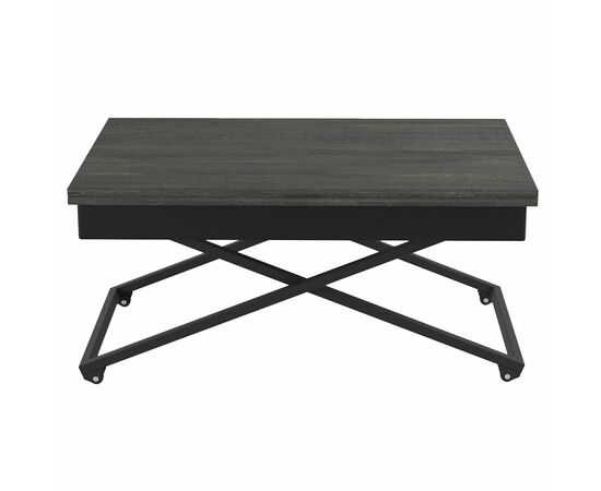 Стол универсальный трансформируемый АНДРЭ Loft ЛДСП интра/чёрный, изображение 3 | Интернет магазин мебели и декора LifeDekor