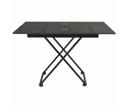 Стол универсальный трансформируемый АНДРЭ Loft ЛДСП интра/чёрный, изображение 4 | Интернет магазин мебели и декора LifeDekor