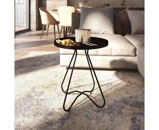 Столик журнальный SHT-CT3 чёрный муар, изображение 9 | Интернет магазин мебели и декора LifeDekor