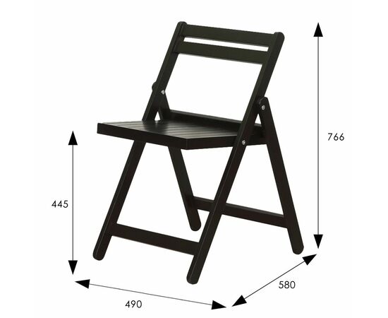 Стул-раскладной Массив венге, изображение 6 | Интернет магазин мебели и декора LifeDekor