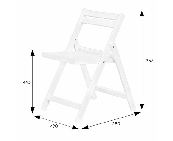 Стул-раскладной Массив снег, изображение 7 | Интернет магазин мебели и декора LifeDekor