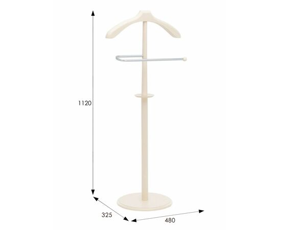 Вешалка костюмная В 25Н слоновая кость, изображение 9 | Интернет магазин мебели и декора LifeDekor