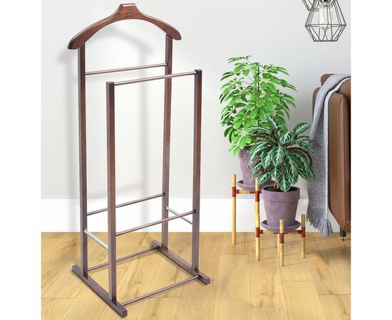 Вешалка костюмная В 27Н средне-коричневый, изображение 5 | Интернет магазин мебели и декора LifeDekor