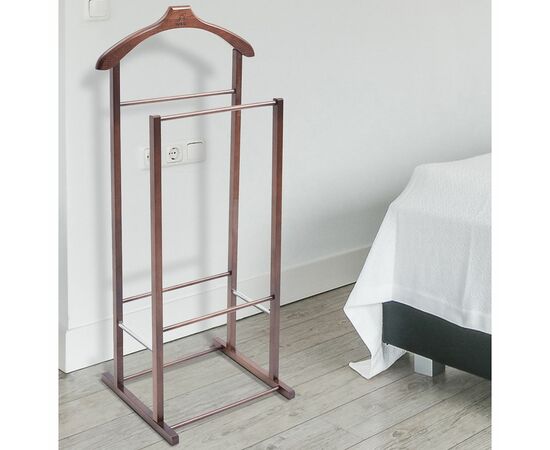 Вешалка костюмная В 27Н средне-коричневый, изображение 4 | Интернет магазин мебели и декора LifeDekor