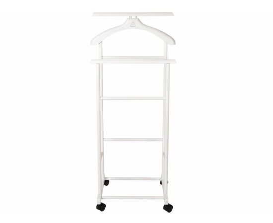 Вешалка костюмная на колесах В 22Н белый, изображение 2 | Интернет магазин мебели и декора LifeDekor
