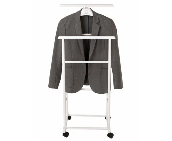 Вешалка костюмная на колесах В 22Н белый, изображение 4 | Интернет магазин мебели и декора LifeDekor