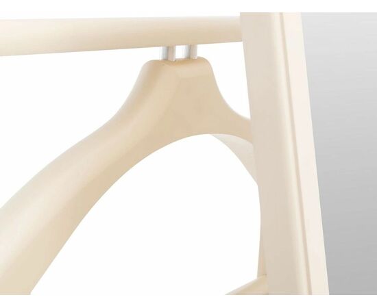 Вешалка костюмная с зеркалом на колесах В 24Н слоновая кость, изображение 5 | Интернет магазин мебели и декора LifeDekor