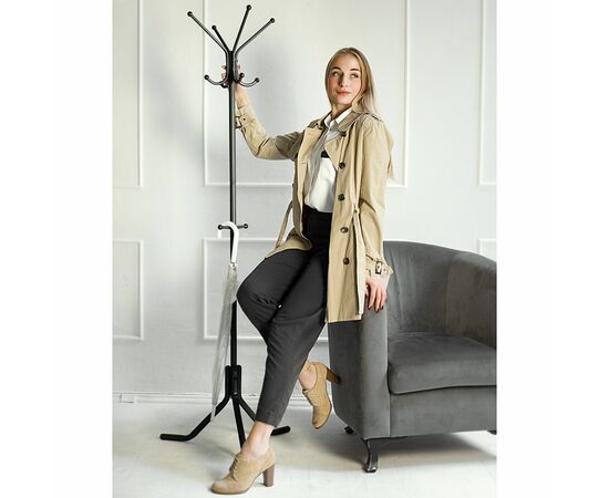 Вешалка напольная Пико 3 черный, изображение 13 | Интернет магазин мебели и декора LifeDekor