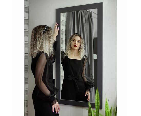 Зеркало настенное BeautyStyle 11 серый графит 118 см х 60,6 см, изображение 9 | Интернет магазин мебели и декора LifeDekor